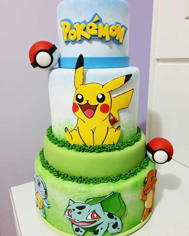 Foto de bolo pokémon 50 - 53