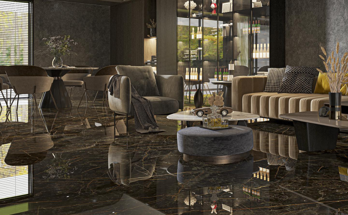 45 ambientes com porcelanato preto que são pura sofisticação