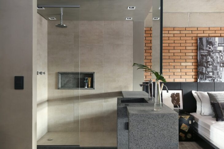 Foto de porcelanato bege 25 - 26