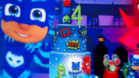 Foto de bolo pj masks capa - 3