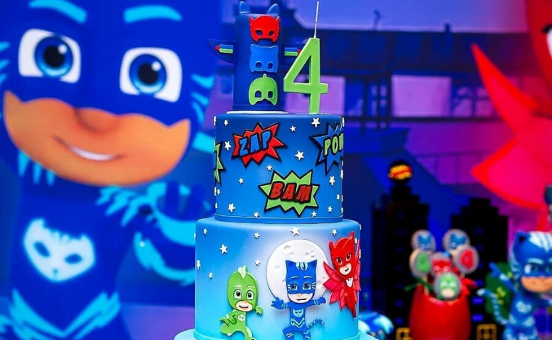 Bolo PJ Masks: 70 modelos divertidos e criativos