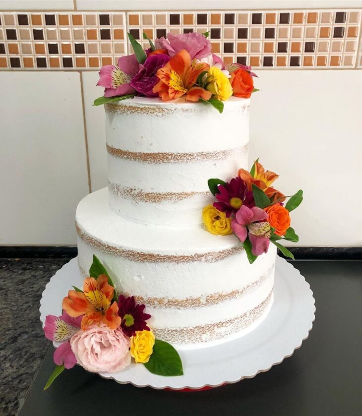 Foto de bolo de casamento rustico 1 - 1