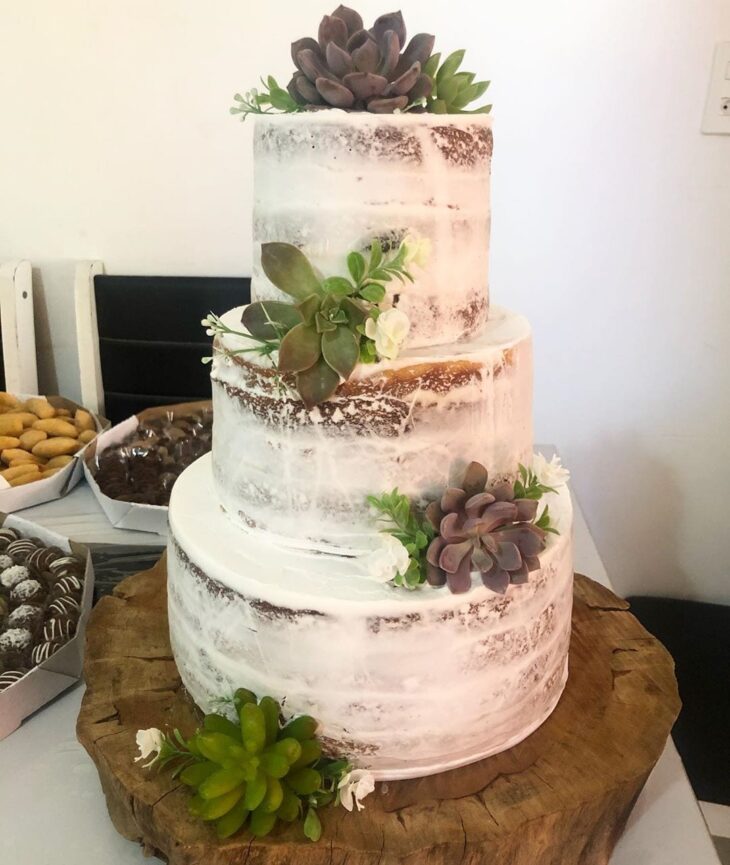 Foto de bolo de casamento rustico 18 - 18