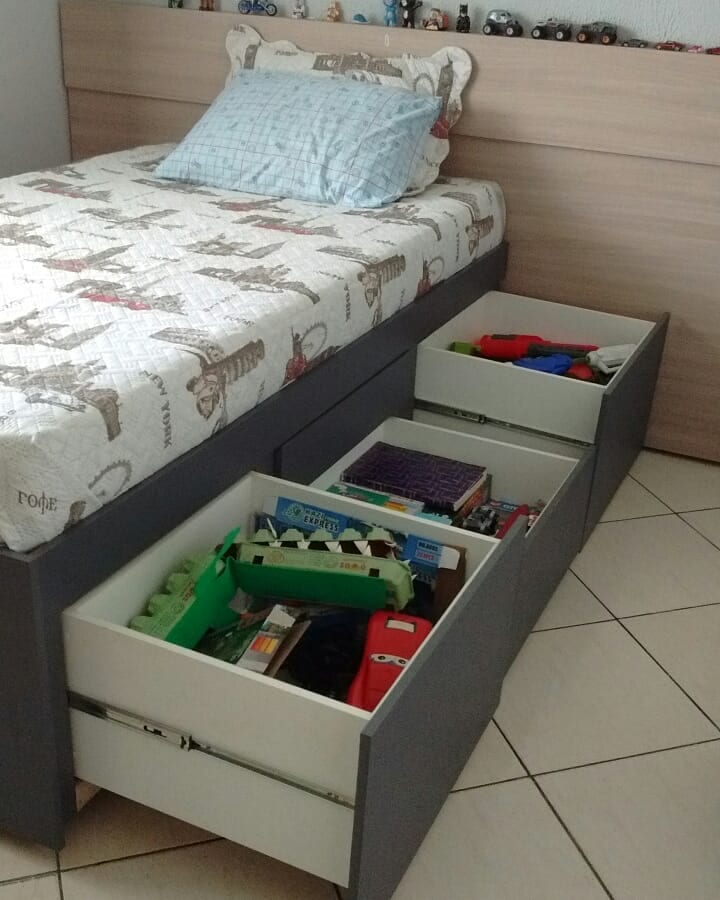 Foto de cama com gavetas 25 - 25