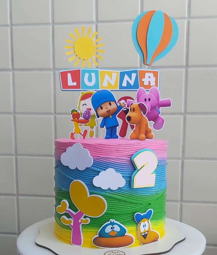 Foto de bolo pocoyo 1 - 4