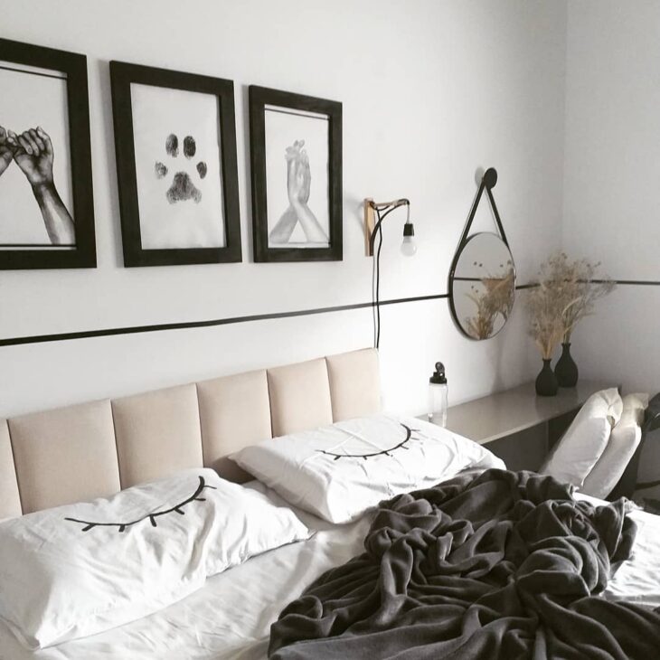 Foto de quarto preto e branco 30 - 33