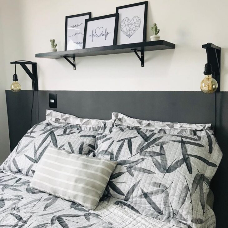 Foto de quarto preto e branco 35 - 38