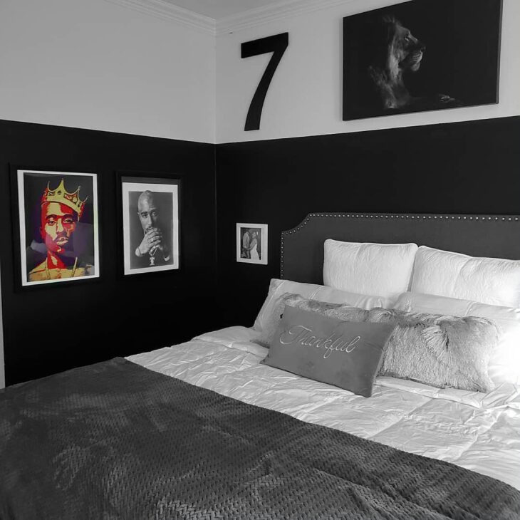 Foto de quarto preto e branco 44 - 47