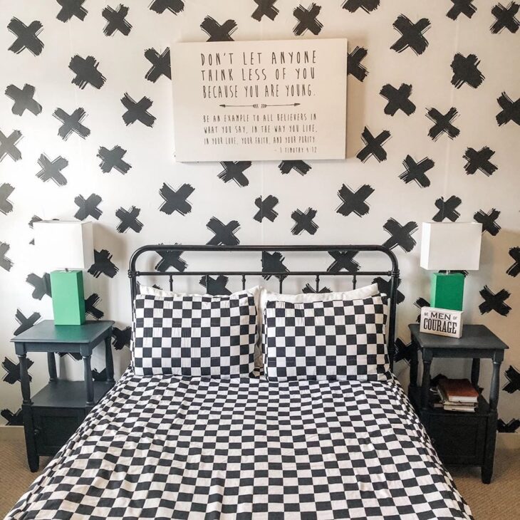 Foto de quarto preto e branco 6 - 9