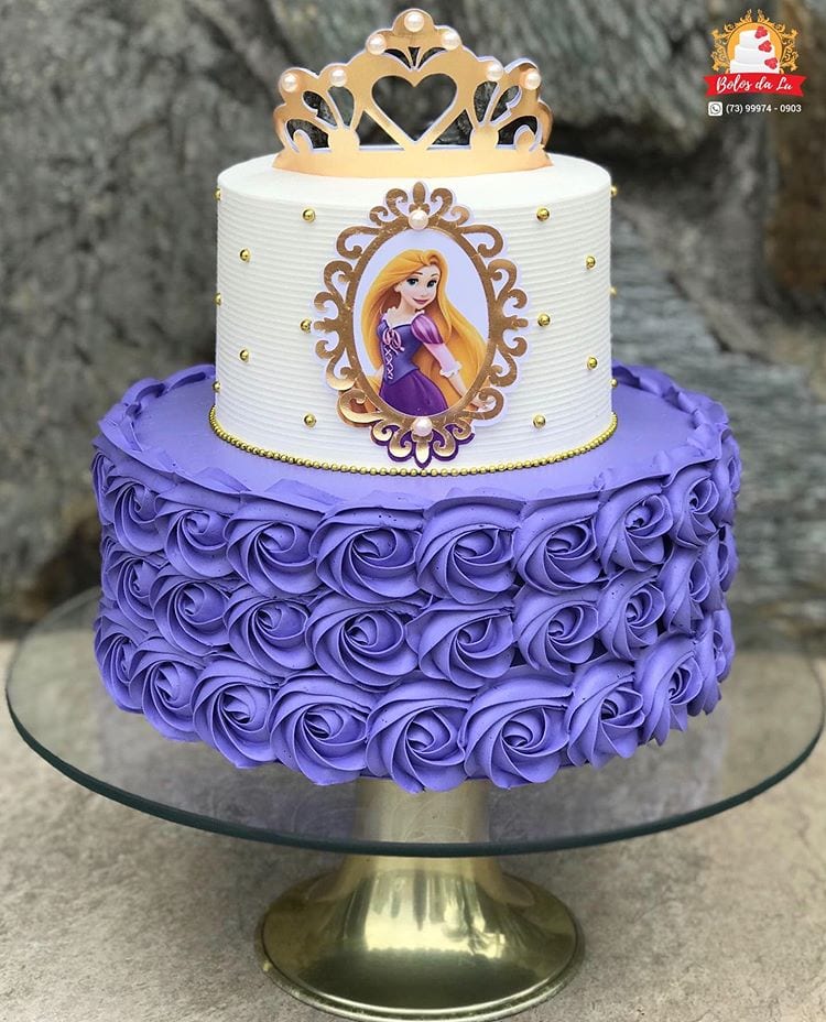 Bolo da Rapunzel: 80 inspirações para deixar a festa incrível