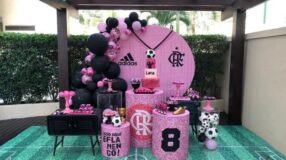 Foto de festa do flamengo rosa 0 - 1