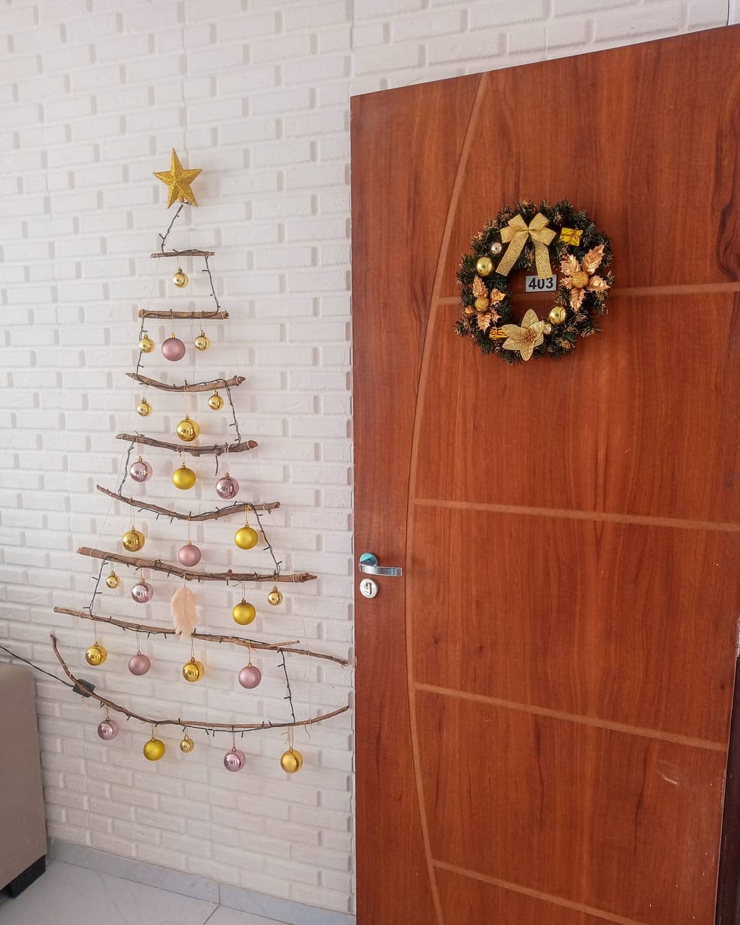 Foto de arvore de natal na parede 14 - 17