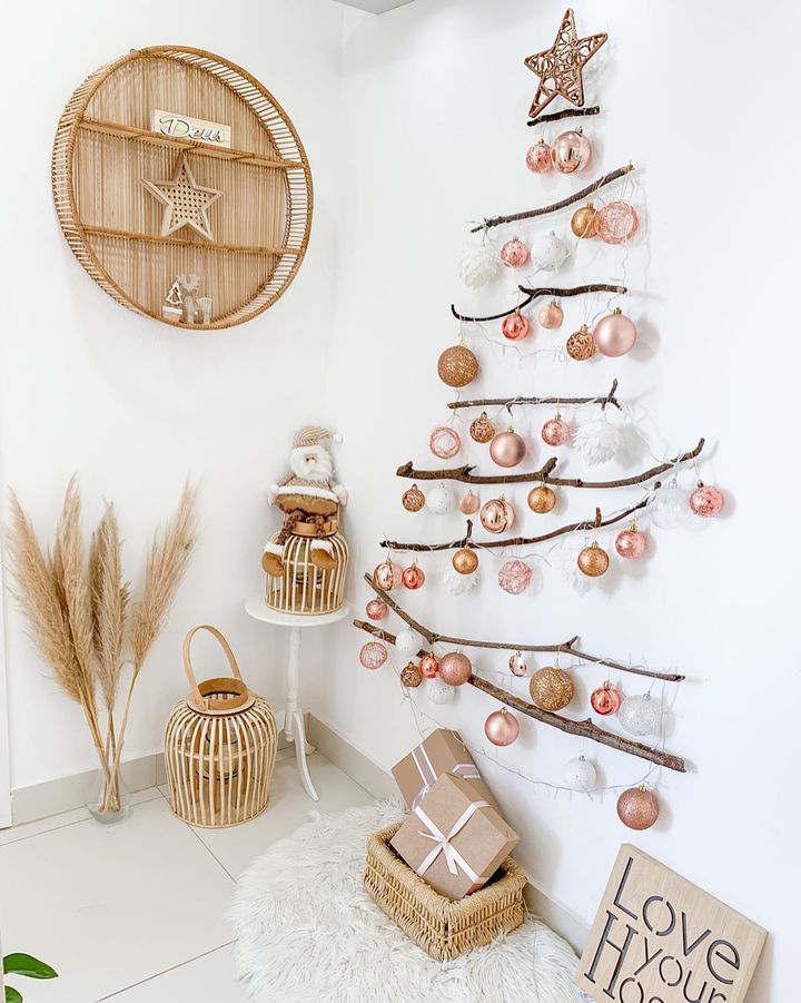 Foto de arvore de natal rose gold 140 - 17