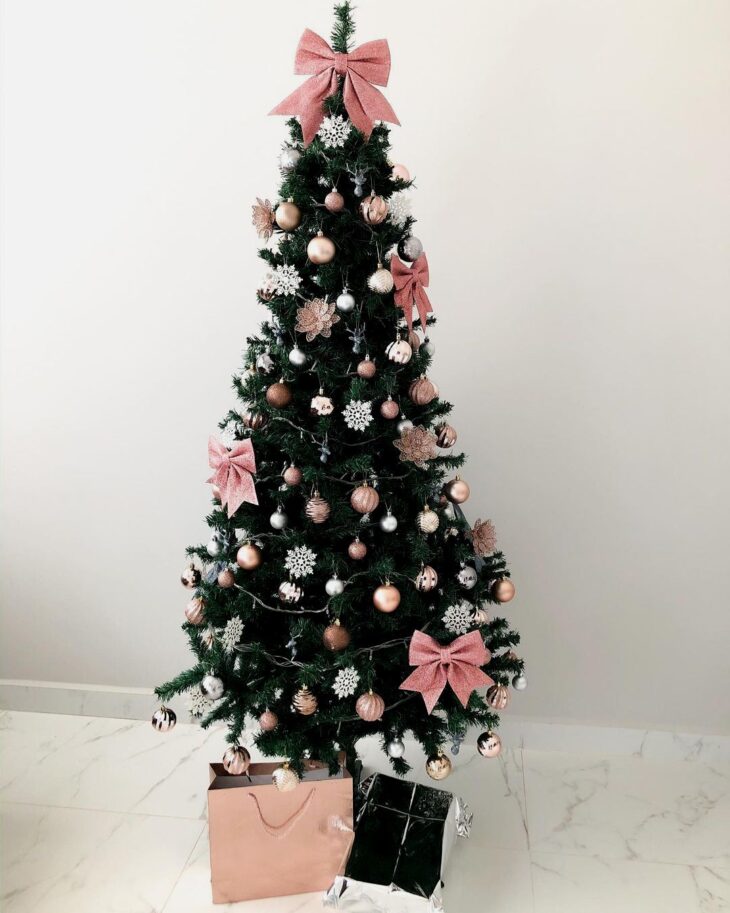 Foto de arvore de natal rose gold 16 1 - 19