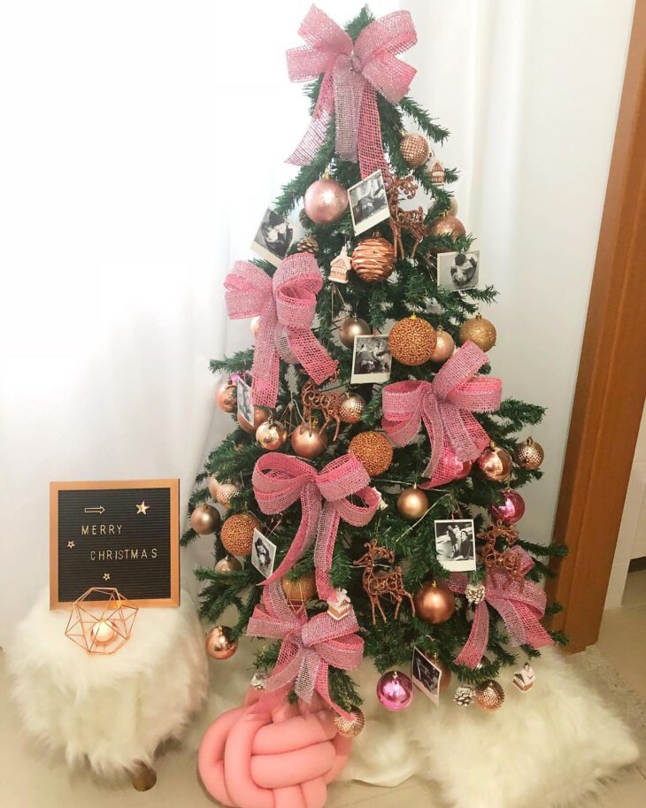 Foto de arvore de natal rose gold 17 - 20