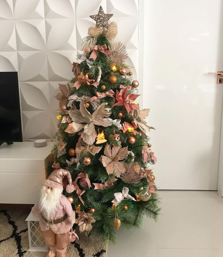 Foto de arvore de natal rose gold 2 - 2