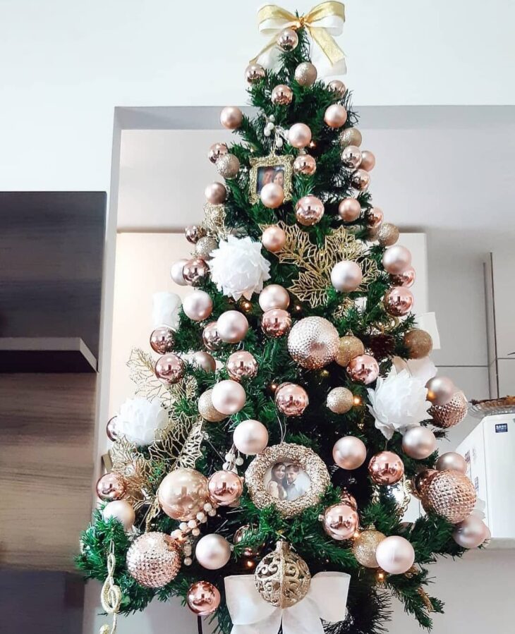 Foto de arvore de natal rose gold 20 - 23