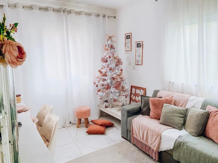 Foto de arvore de natal rose gold 5 - 5