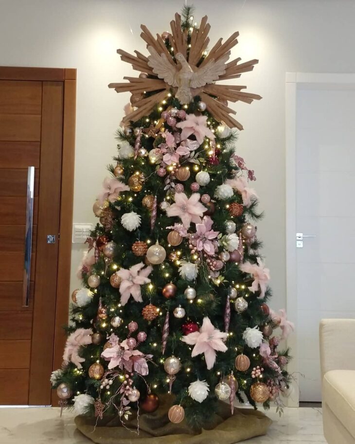 Foto de arvore de natal rose gold 6 - 6