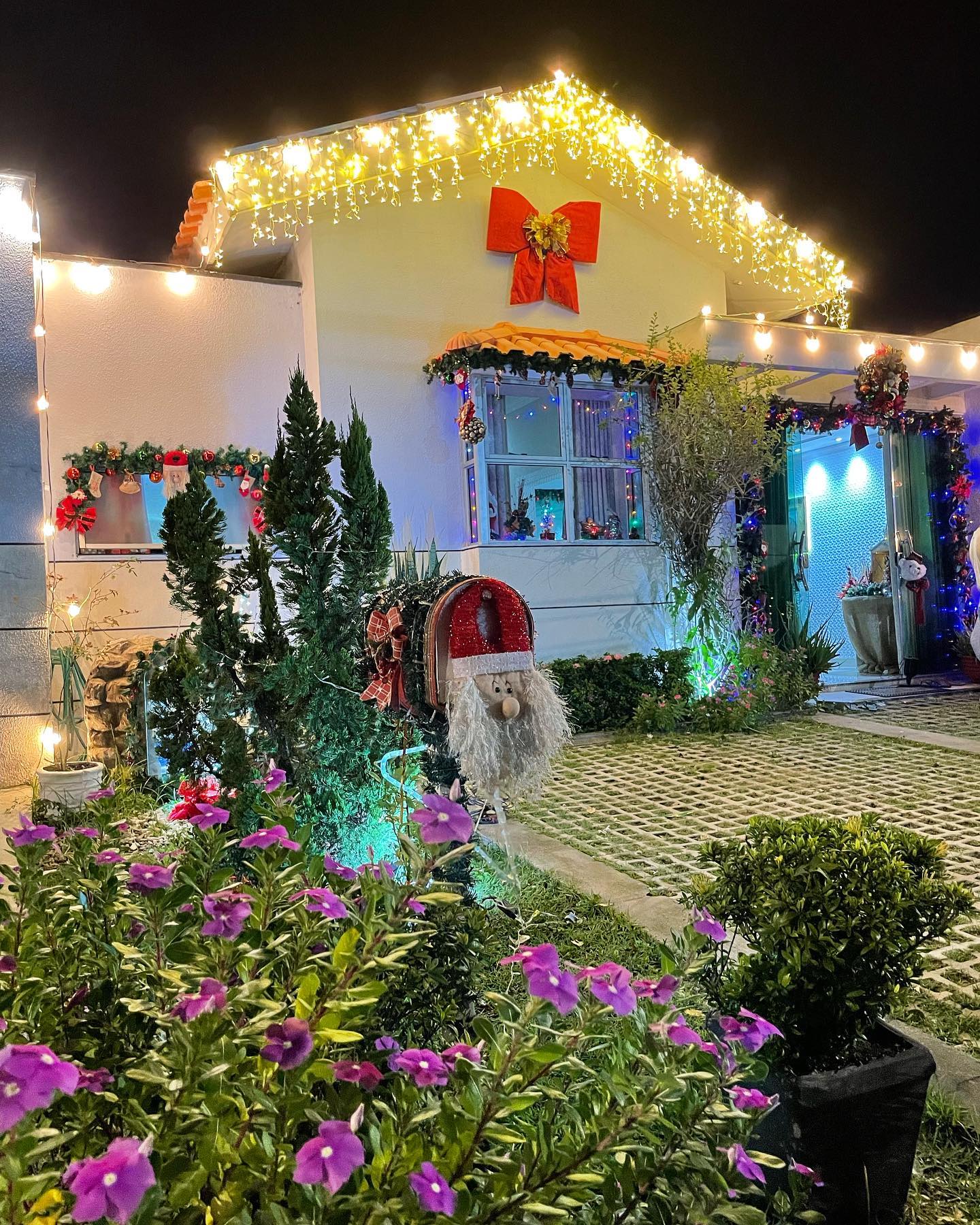 Foto de decoracao de natal para jardim 036 - 40