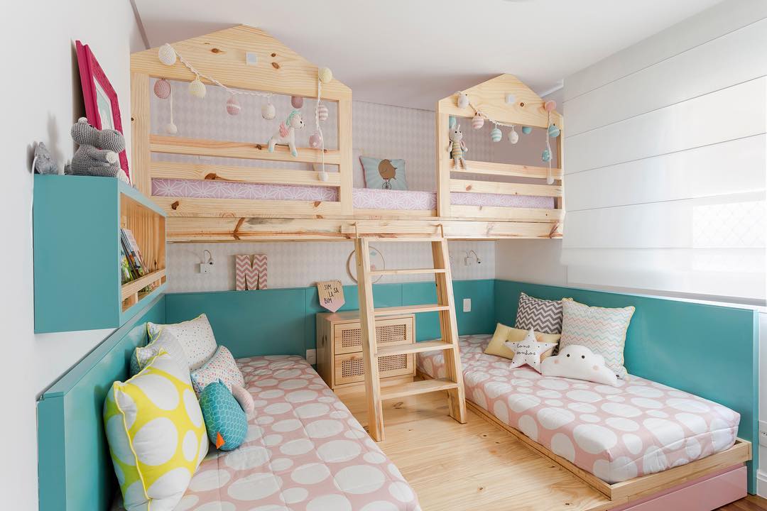 Foto de quarto infantil feminino 25 - 28