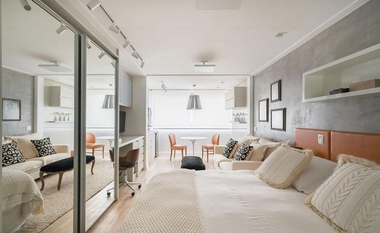 30 inspirações de apartamento studio e suas principais características