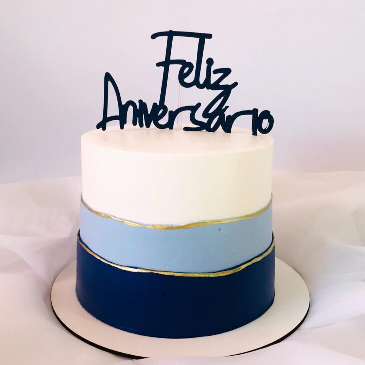 Foto de bolo de aniversario masculino 102 - 2