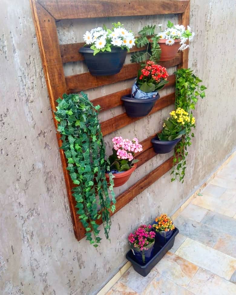 Foto de jardim vertical pallet 17 - 20