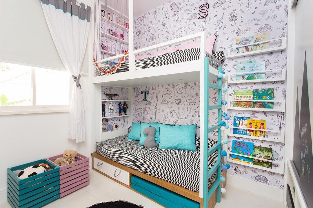 Foto de quarto infantil pequeno 27 - 47