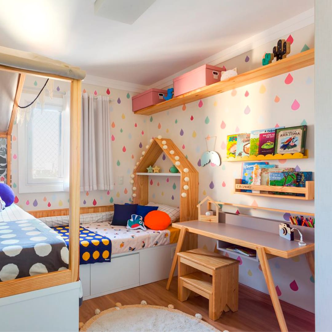 Foto de quarto infantil pequeno 36 - 29