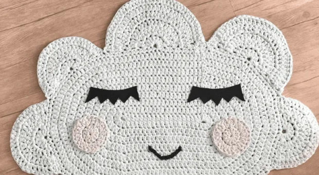 30 ideias de tapete de crochê infantil para o cantinho dos pequenos