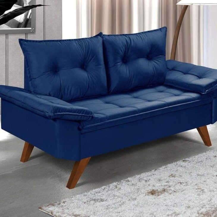 Foto de sofa azul marinho 1 - 1