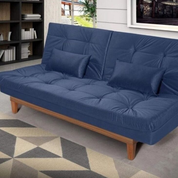 Foto de sofa azul marinho 5 - 5