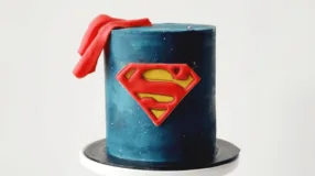 Foto de bolo do super homem capa - 1