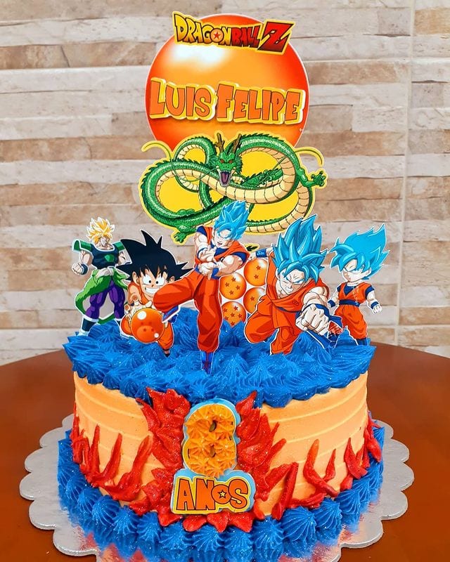 Foto de bolo dragon ball 20 - 23