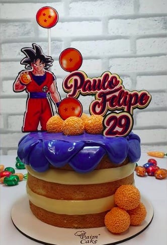 Foto de bolo dragon ball 56 - 59