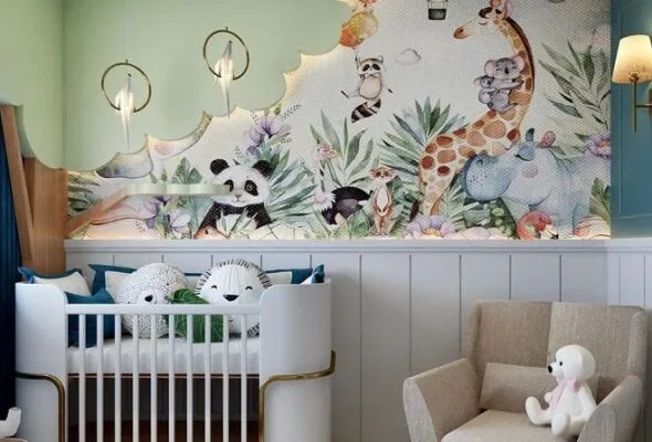 30 fotos de quarto de bebê safári para uma decoração divertida