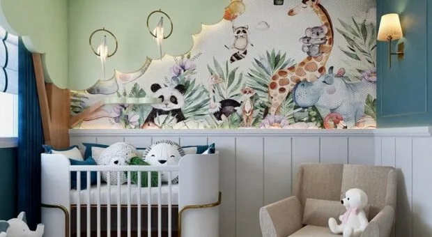 30 fotos de quarto de bebê safári para uma decoração divertida