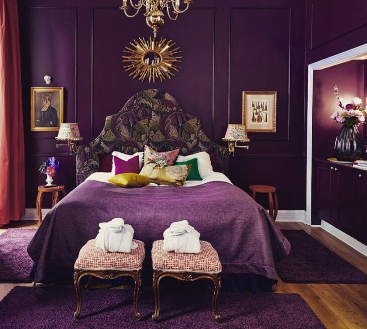 Foto de quarto roxo 71 - 66