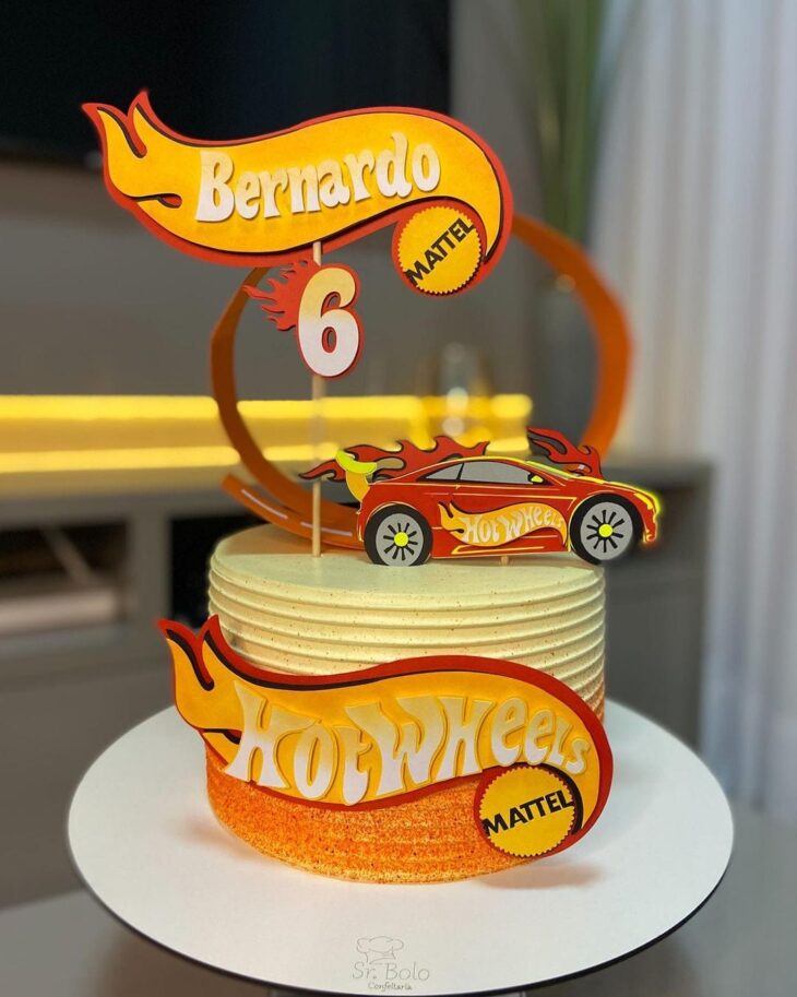 Foto de bolo hot wheels 6 - 9