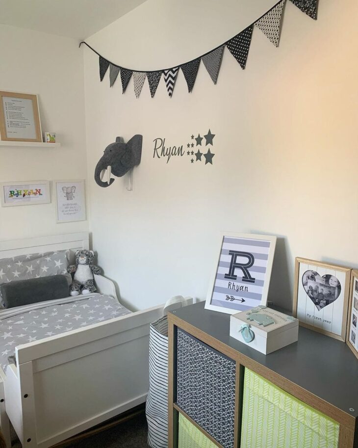 Foto de quarto de bebe cinza 19 - 19