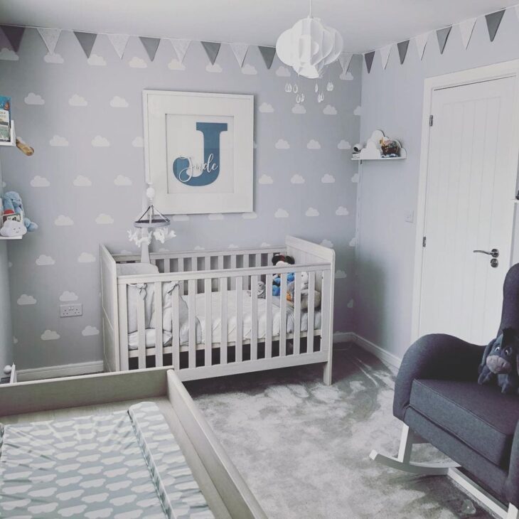 Foto de quarto de bebe cinza 20 - 20