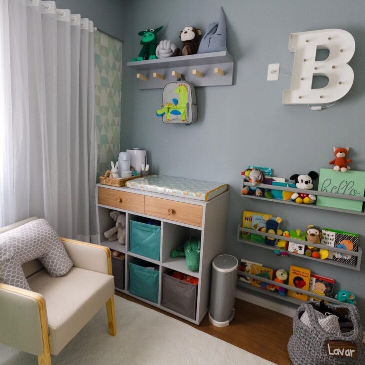 Foto de quarto de bebe cinza 56 - 56