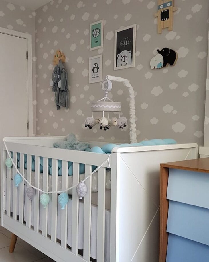 Foto de quarto de bebe cinza 73 - 73