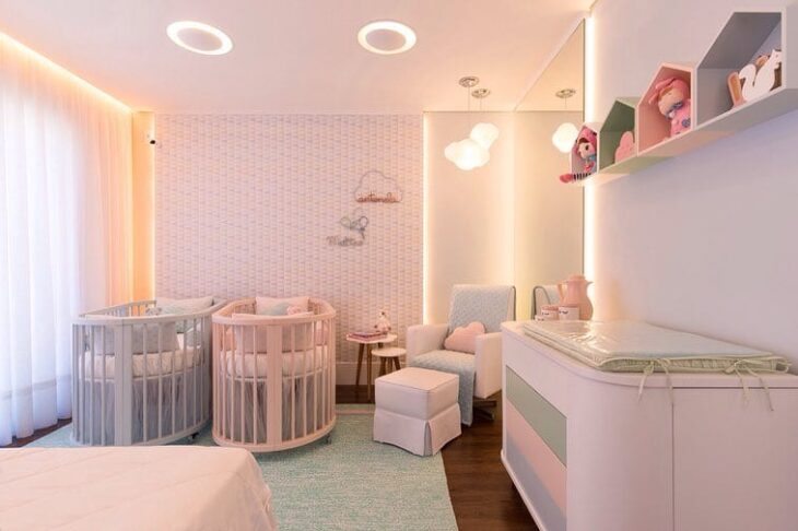 Foto de quarto de bebe rosa 17 - 17