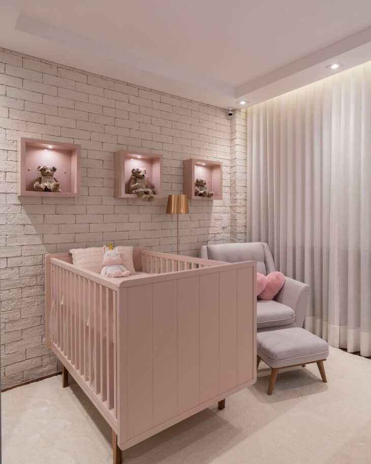 Foto de quarto de bebe rosa 18 - 18