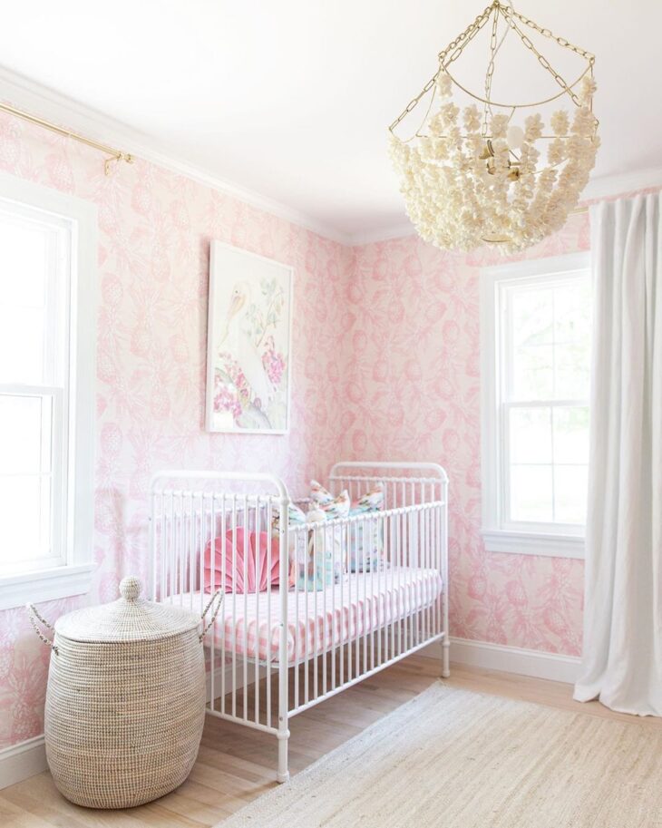 Foto de quarto de bebe rosa 24 - 24