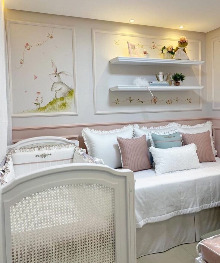 Foto de quarto de bebe rosa 34 - 34