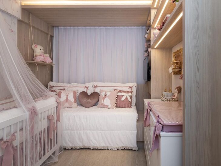 Foto de quarto de bebe rosa 65 - 65