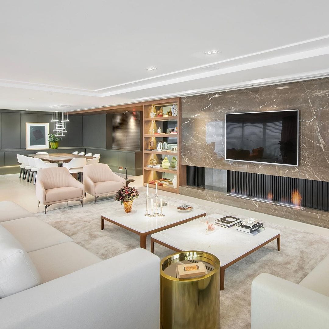 Sala com lareira: 80 ideias para uma casa mais aconchegante